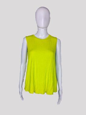 Kenneth Cole New York Neon Green Sleeveless Indie Tank Top